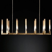 Люстра Imperiumloft Rh Canelle L1near Chandel1er 12 Modern Brass 40.1549 цвет плафона/подвески Прозрачный, цвет арматуры Латунь