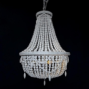 Люстра Imperiumloft Rh Anselme Wh1te Wood Large Chandel1er 40.1934-0 цвет плафона/подвески Белый, цвет арматуры Белый-1