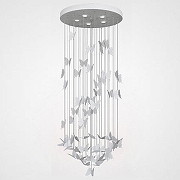 Люстра Imperiumloft N1ght Butterfl1es Chandel1er 40.208 цвет плафона/подвески Белый, цвет арматуры Белый