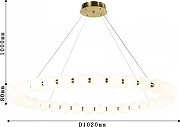 Люстра Favourite Gubbare 4014-10P цвет плафона/подвески Белый, цвет арматуры Золото-3