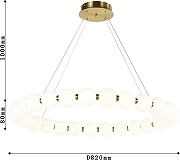 Люстра Favourite Gubbare 4014-8P цвет золото-3