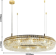 Люстра Favourite Monilibus 4015-12P цвет золото античное-3