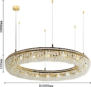 Люстра Favourite Monilibus 4015-15P цвет золото античное-3