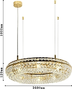 Люстра Favourite Monilibus 4015-8P цвет золото античное-3