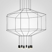 Люстра Imperiumloft Vibia Wireflow 40,1634 цвет плафона/подвески Прозрачный, цвет арматуры Черный