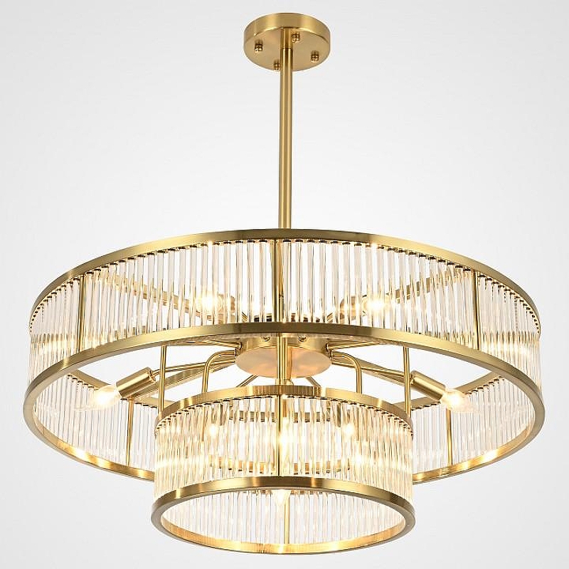 Люстра на штанге Imperiumloft RH Marais Round Chandelier D80 40,2668 