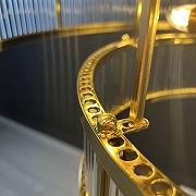 Люстра на штанге Imperiumloft RH Marais Round Chandelier D80 40,2668 цвет плафона/подвески Прозрачный, цвет арматуры Латунь-6