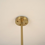 Люстра на штанге Imperiumloft RH Marais Round Chandelier D80 40,2668 цвет плафона/подвески Прозрачный, цвет арматуры Латунь-7