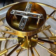 Люстра на штанге Imperiumloft RH Marais Round Chandelier D80 40,2668 цвет плафона/подвески Прозрачный, цвет арматуры Латунь-9