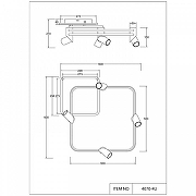 Люстра Favourite Cosmical 4070-4U цвет плафона/подвески Белый, Золото, цвет арматуры Белый, Черный-9