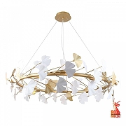 Люстра Favourite Ginkoa 4080-10P цвет плафона/подвески Белый, Золото, цвет арматуры Золото