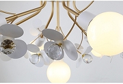 Люстра F-promo Lassie 4081-7P цвет плафона/подвески Белый, Прозрачный, цвет арматуры Белый, Золото-3