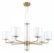 Люстра F-promo Proper 4086-7P цвет плафона/подвески Белый, Прозрачный, цвет арматуры Латунь-1