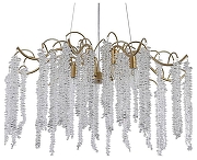 Люстра Favourite Liana 4134-9P цвет плафона/подвески Прозрачный, цвет арматуры Золото