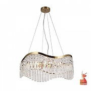 Люстра Favourite Unda 4135-8P цвет плафона/подвески Прозрачный, цвет арматуры Золото