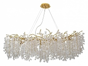 Люстра Favourite Parra 4161-12P цвет плафона/подвески Белый, Прозрачный, цвет арматуры Золото-1