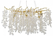 Люстра Favourite Parra 4161-6P цвет плафона/подвески Белый, Прозрачный, цвет арматуры Золото