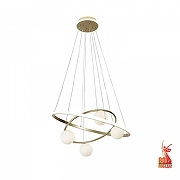 Люстра F-promo Orbium 4185-6P цвет плафона/подвески Белый, цвет арматуры Белый, Золото