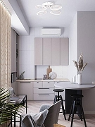 Люстра De City Мадлен 15 424015404 цвет плафона/подвески Белый, Прозрачный, цвет арматуры Белый-9