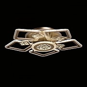 Люстра De City Мадлен 424016107 цвет плафона/подвески Белый, Золото, Прозрачный, цвет арматуры Золото-1