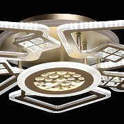 Люстра De City Мадлен 424016107 цвет плафона/подвески Белый, Золото, Прозрачный, цвет арматуры Золото-8