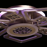 Люстра De City Мадлен 424016107 цвет плафона/подвески Белый, Золото, Прозрачный, цвет арматуры Золото-10