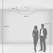 Люстра De City Мадлен 15 424018405 цвет плафона/подвески Белый, цвет арматуры Белый-12