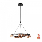 Люстра Favourite Interline 4266-12P цвет плафона/подвески Коричневый, цвет арматуры Черный