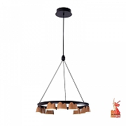 Люстра Favourite Interline 4266-9P цвет плафона/подвески Коричневый, цвет арматуры Черный