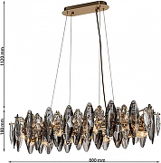 Люстра Favourite Glans 4303-8PC цвет плафона/подвески Серый, цвет арматуры Бронза-5