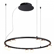 Люстра Favourite Knopp 4320-10P цвет плафона/подвески Белый, цвет арматуры Черный-1