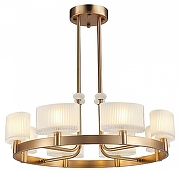 Люстра на штанге Newport 4330 4338/C new gold цвет плафона/подвески Белый, цвет арматуры Золото