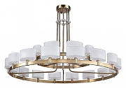 Люстра на штанге Newport 4330 4338+16/C gold цвет плафона/подвески Белый, цвет арматуры Золото, Прозрачный