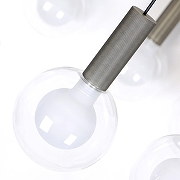 Люстра Favourite Kula 4378-12P цвет плафона/подвески Белый, Прозрачный, цвет арматуры Черный-2