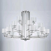 Люстра Newport 4400 4412+6+3/C chrome цвет плафона/подвески Прозрачный, цвет арматуры Хром