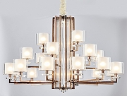 Люстра Newport 4400 4412+6+3/C chrome цвет плафона/подвески Прозрачный, цвет арматуры Хром-2