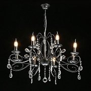 Люстра De City Лада 2 442010708 цвет плафона/подвески Прозрачный, цвет арматуры Черный, Серебро-2