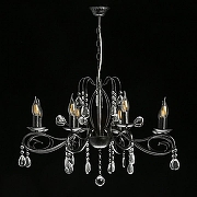 Люстра De City Лада 2 442010708 цвет плафона/подвески Прозрачный, цвет арматуры Черный, Серебро-3