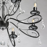 Люстра De City Лада 2 442010708 цвет плафона/подвески Прозрачный, цвет арматуры Черный, Серебро-6