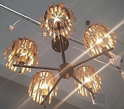 Люстра на штанге MW-Light Лавиния 2 443010508 цвет латунь, черный-1