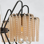Люстра MW-Light Лавиния 443010908 цвет плафона/подвески Янтарный, цвет арматуры Латунь, Черный-6