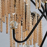 Люстра MW-Light Лавиния 443010908 цвет плафона/подвески Янтарный, цвет арматуры Латунь, Черный-8