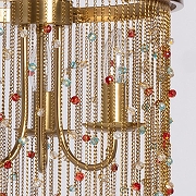 Люстра De City Лавиния 4 443011803 цвет плафона/подвески Латунь, Разноцветный, цвет арматуры Латунь-3