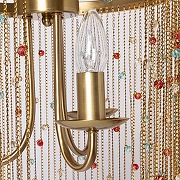 Люстра De City Лавиния 4 443011803 цвет плафона/подвески Латунь, Разноцветный, цвет арматуры Латунь-5