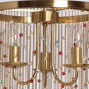 Люстра De City Лавиния 4 443011803 цвет плафона/подвески Латунь, Разноцветный, цвет арматуры Латунь-9