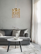 Люстра De City Лавиния 4 443011803 цвет плафона/подвески Латунь, Разноцветный, цвет арматуры Латунь-11