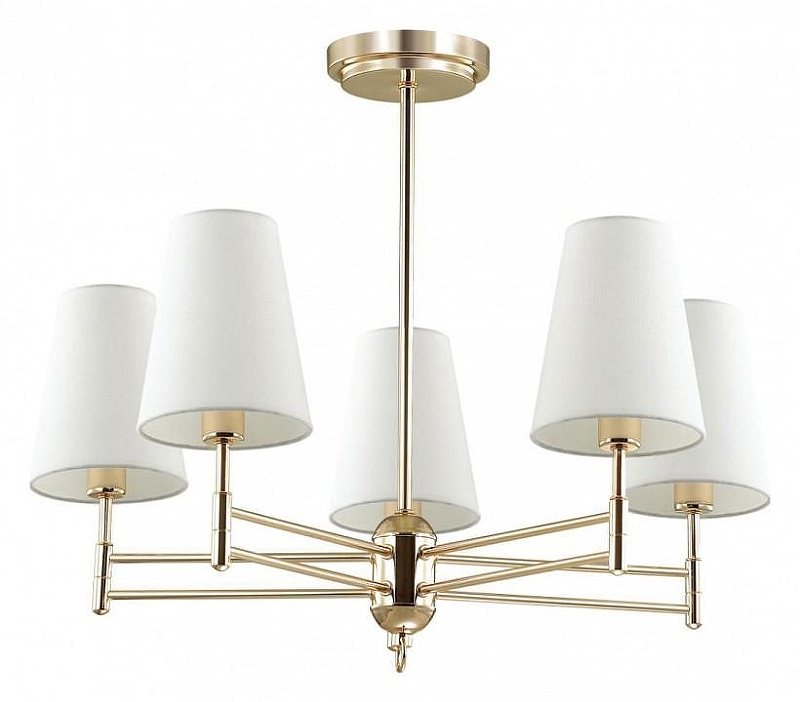 Люстра на штанге Lumion Doris 4436/5C цвет золото белое