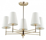 Люстра на штанге Lumion Doris 4436/5C цвет золото белое