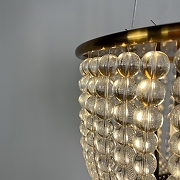 Люстра Imperiumloft Jacqueline White Sconce 44,444 цвет плафона/подвески Прозрачный, цвет арматуры Латунь-8
