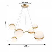 Люстра Favourite Asterismo 4448-6P цвет плафона/подвески Опал, цвет арматуры Золото-8